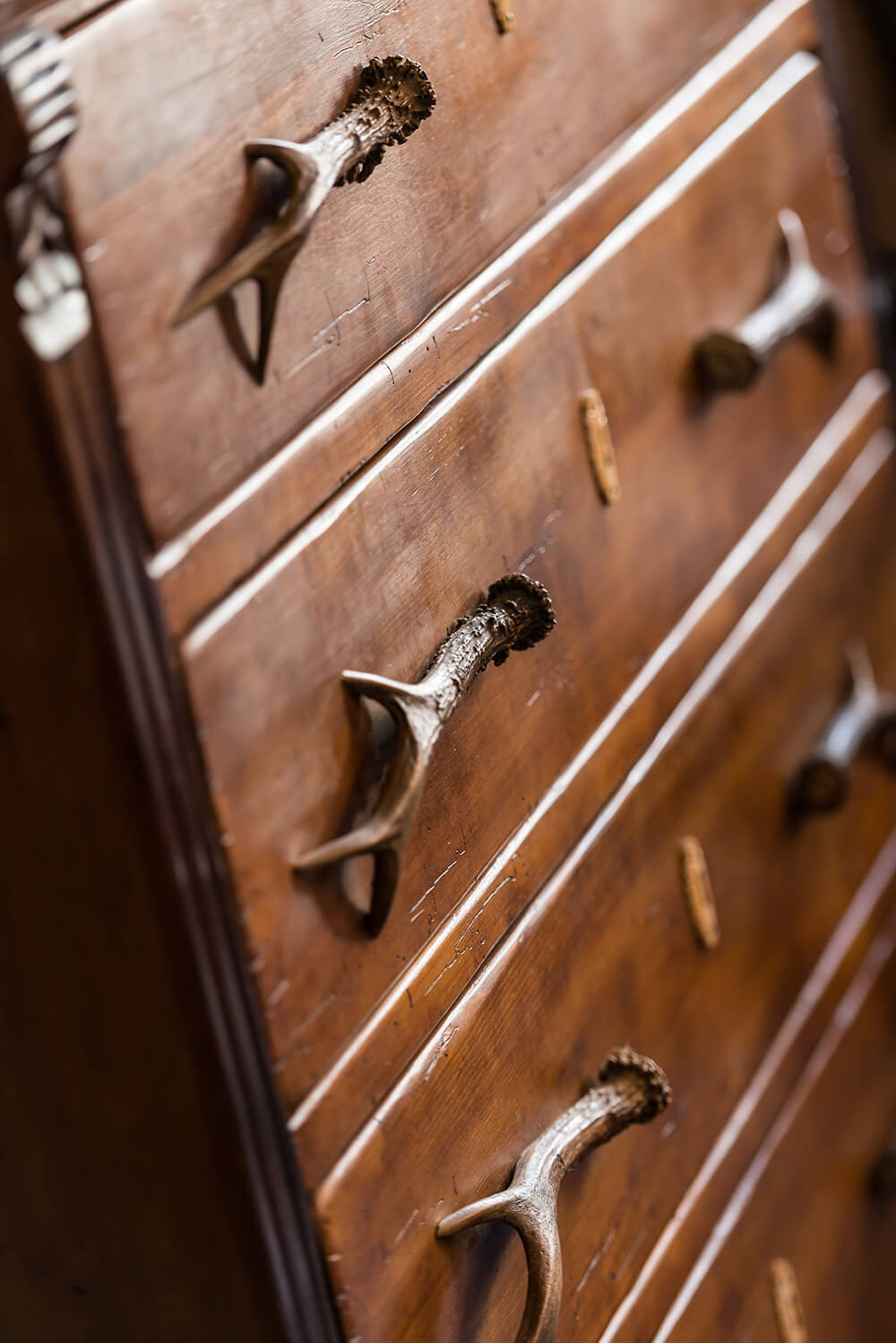 Antler drawer handle detail